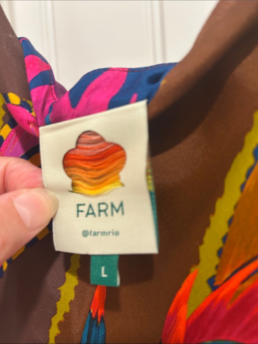 FARM Rio Fuchsia & Navy Tropical Floral Maxi Dress - Picture 7 of 9
